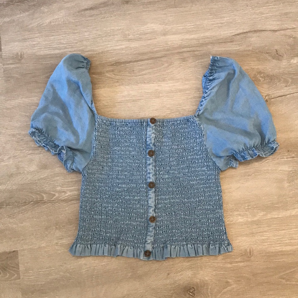 Denim top